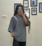 تیشرت بسیک سرمه ایی و طوسی جنس دونه لاکارا